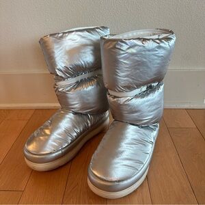 UGG Classic Maxi Ultra Tall Boot Silver Winter Zip Boots Size 8